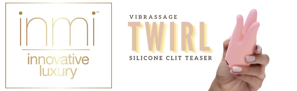 vibrator sex toy clit stimulator massager twisting twirling three finger for women pink silicone
