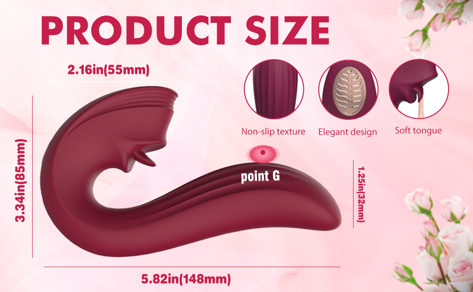 The sex toy\'s size