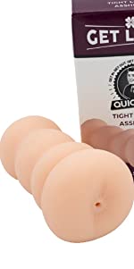 get lucky tight little a-hole silicone male masturbator ribbed double ended pocket masturbator