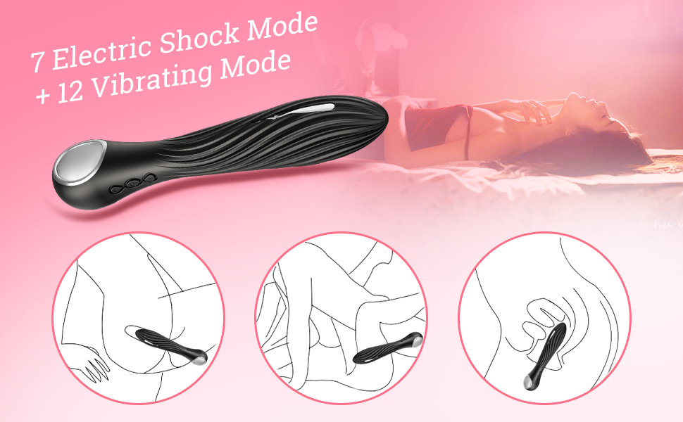 12 vibrating dildo mode & 7 electric shock mode