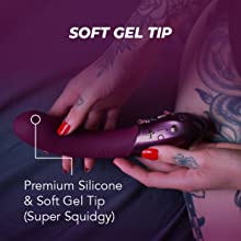 Pin Pointed Soft Silicone Gel Tip for Precise Pleasure, relaxation toy, womens massagers