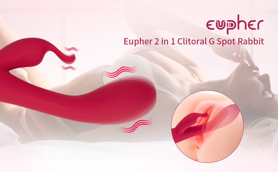 Eupher Rabbit Vibrator Dildo for Women