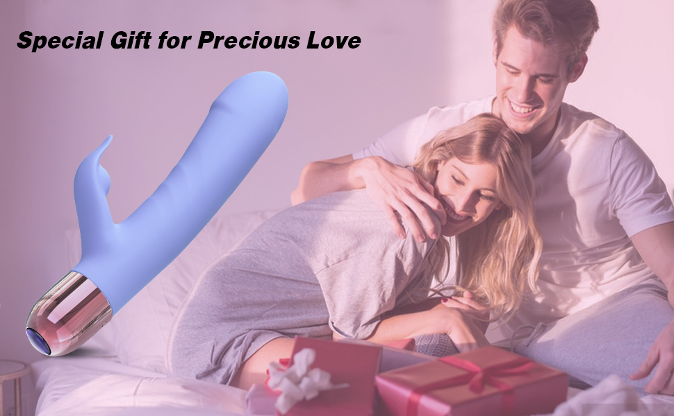 Pulsating Rabbit Vibrator for Women, Magnetic Rechargeable G Spot Clitoral Dildo Vibrator