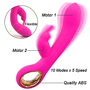 rabbit vibrator pink handheld