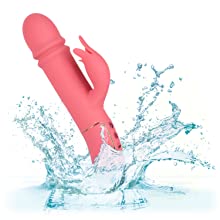  Exotic Novelties pink thrusting waterproof vibrator
