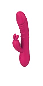 Textured Head Rabbit Vibration Silicone Realistic Stimulator