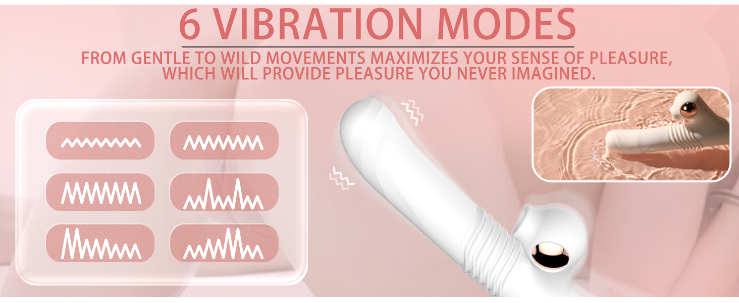Rabbit Vibrator Thrusting Sex Dildo