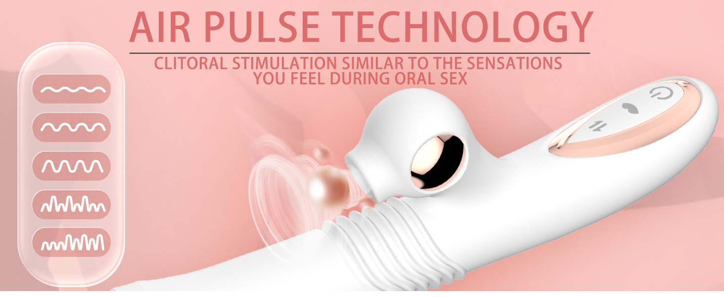 Rabbit Vibrator Thrusting Sex Dildo