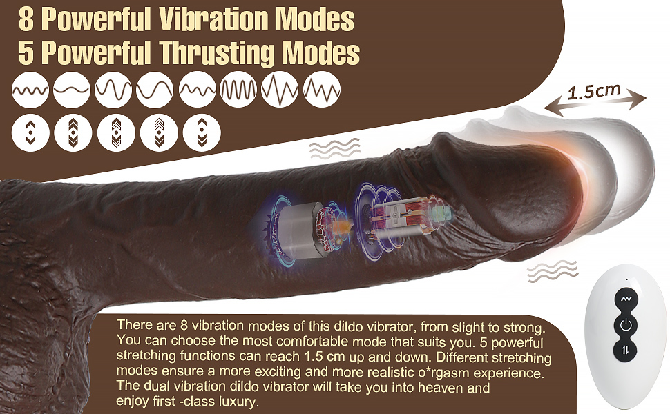 Thrusting Dildo Vibrator
