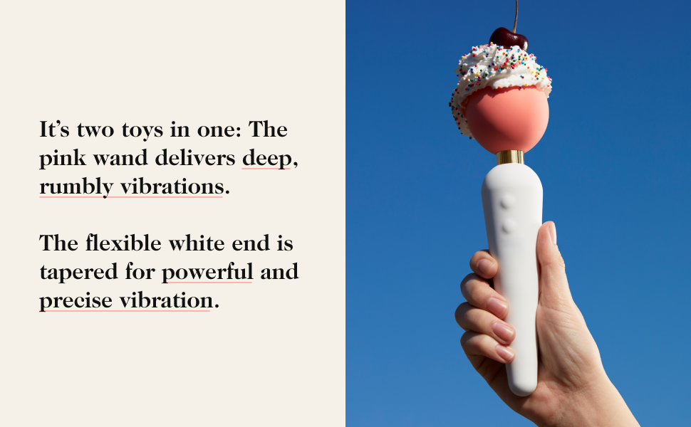 double-sided wand vibrator