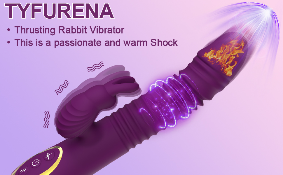Thrusting rabbit vibrator