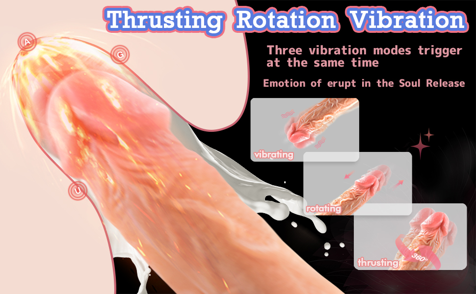 Thrusting Realistic Dildo