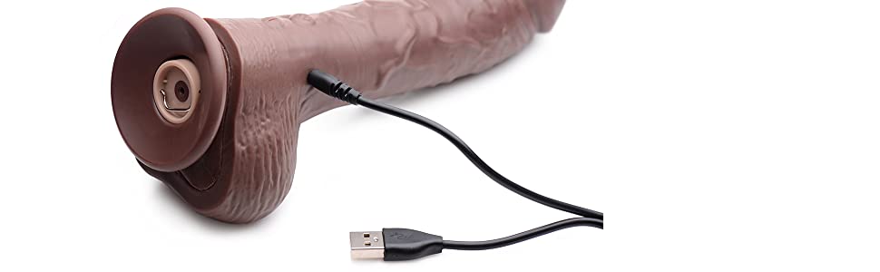 rechargeable USB cable dildo sex toy vibrator automatic squirting function for men women couples